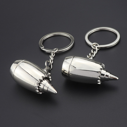 Creative aircraft engine gift keychain airline business promotion gift aircraft keychain pendant customization