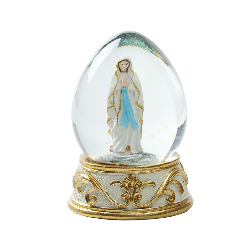Proveedor transfronterizo 10CM alta clásica Palma carácter bola de cristal decoración de escritorio regalo artesanía de resina