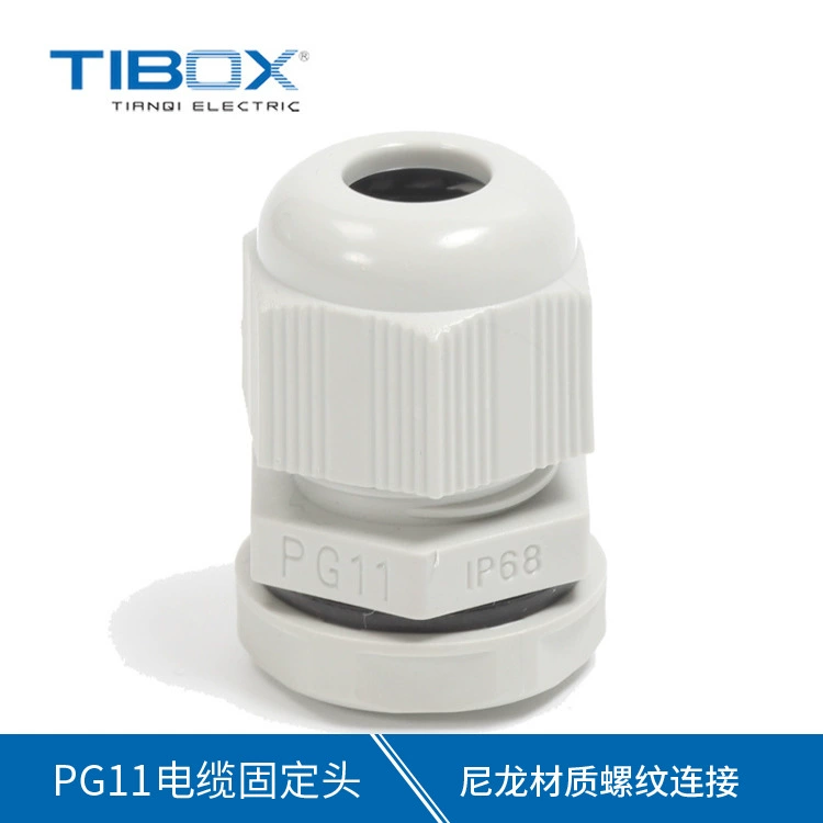 Кабель Tianqi PG11 Водонепроницаемый пластиковый Соединитель с фиксированной головкой Нейлоновое кабельное соединение Резьбовое соединение Головка Gelan