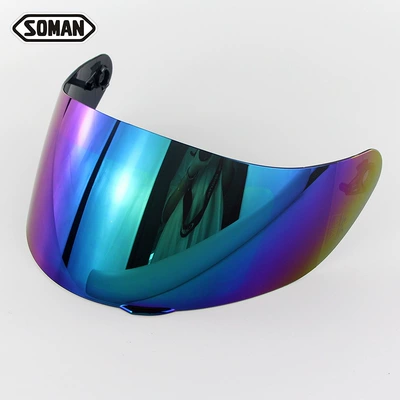 Manufacturer Motorcycle Helmet Lens Soman Model 955/960 Reinforced Anti-Scratch Accessories Helmet Anti-Fog Lens (Dəbilqə (Kaska) aksesuarları) - color-film