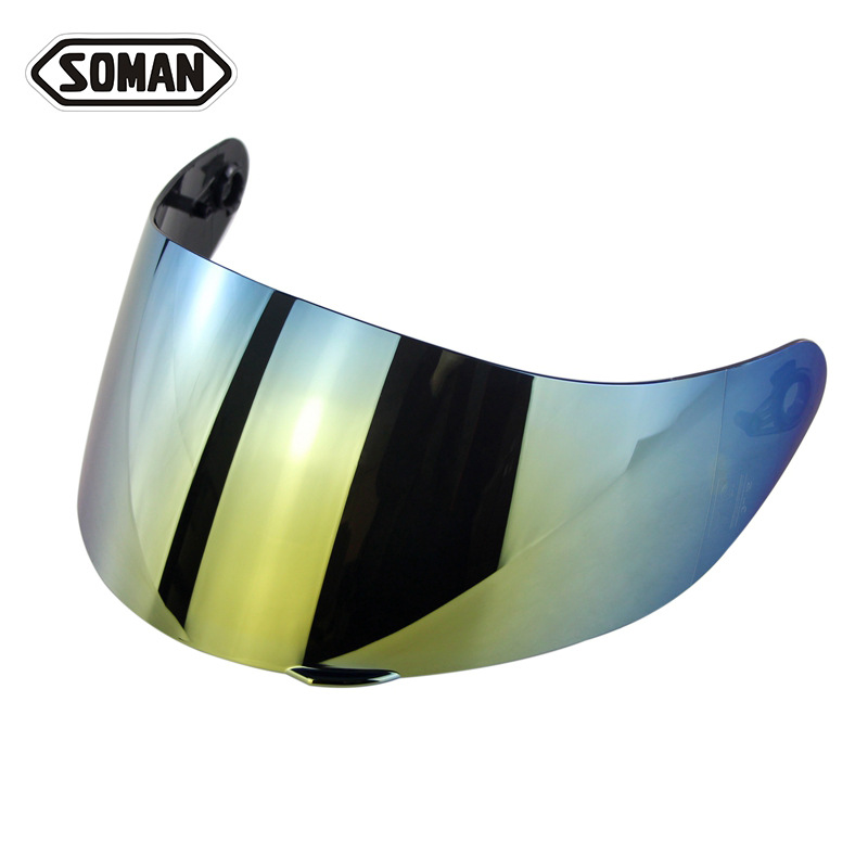 Motuoche – Dəbilqə (Kaska) aksesuarları Visor SOMAN - gold-lens