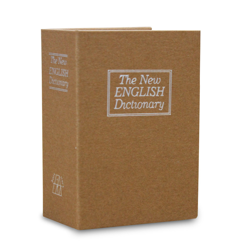 Mini libro caja de contraseña segura caja mini caja de almacenamiento para niños con cerradura alcancía