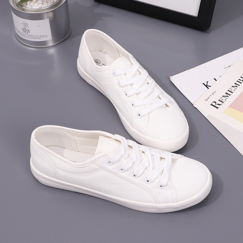Yuanbu Canvas Shoes Men's Flat Heel Versatile Fashion Literary Casual White Shoes Korean Style Lace-Up Student Sports Wholesale Dropshipping Yuanbu Canvas Shoes Men's Flat Heel Versatile Fashion Literary Casual White Shoes Korean Style Lace-Up Student Sports Wholesale Dropshipping