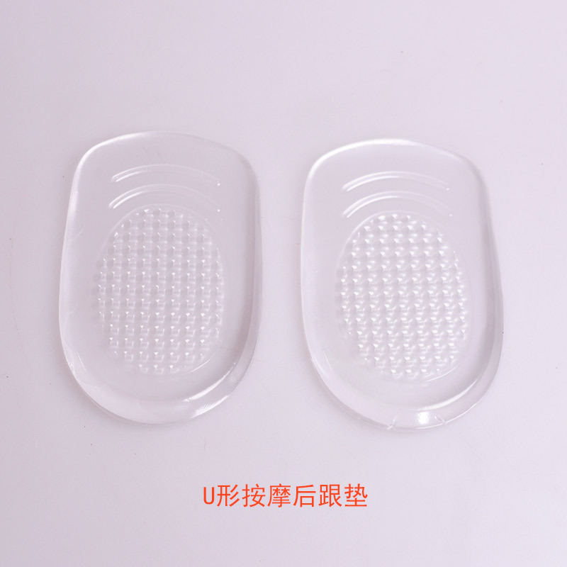 Plantilla zapatos de tacón alto para mujer almohadilla invisible de tamaño medio almohadilla de silicona para el talón almohadilla anti-dolor para aliviar la presión antidesgaste pie espalda media almohadilla para el talón pegajoso