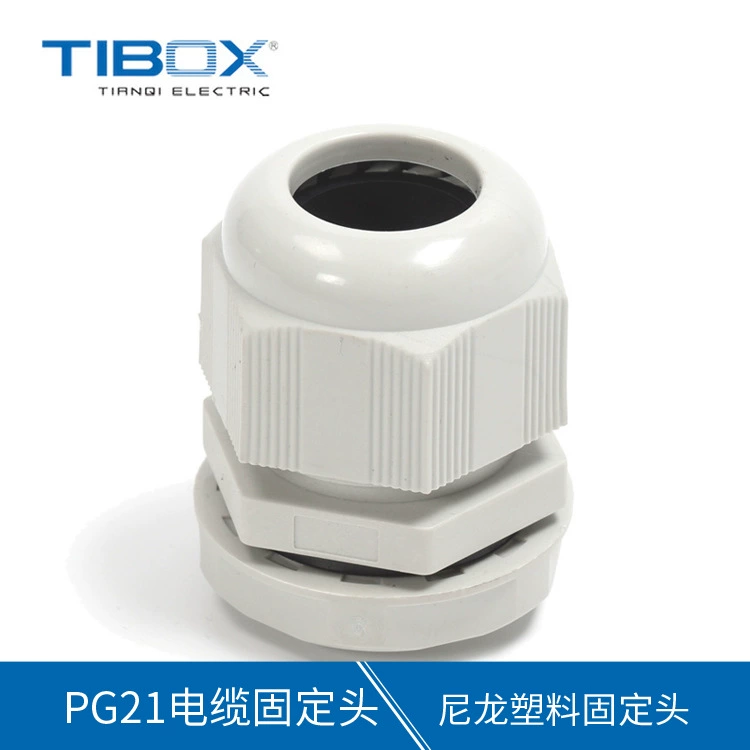 Нейлоновый водонепроницаемый разъем TIBOX PG21 модель резьбовой соединительный кабель с фиксированной головкой кабель Grand Head Оптовая продажа