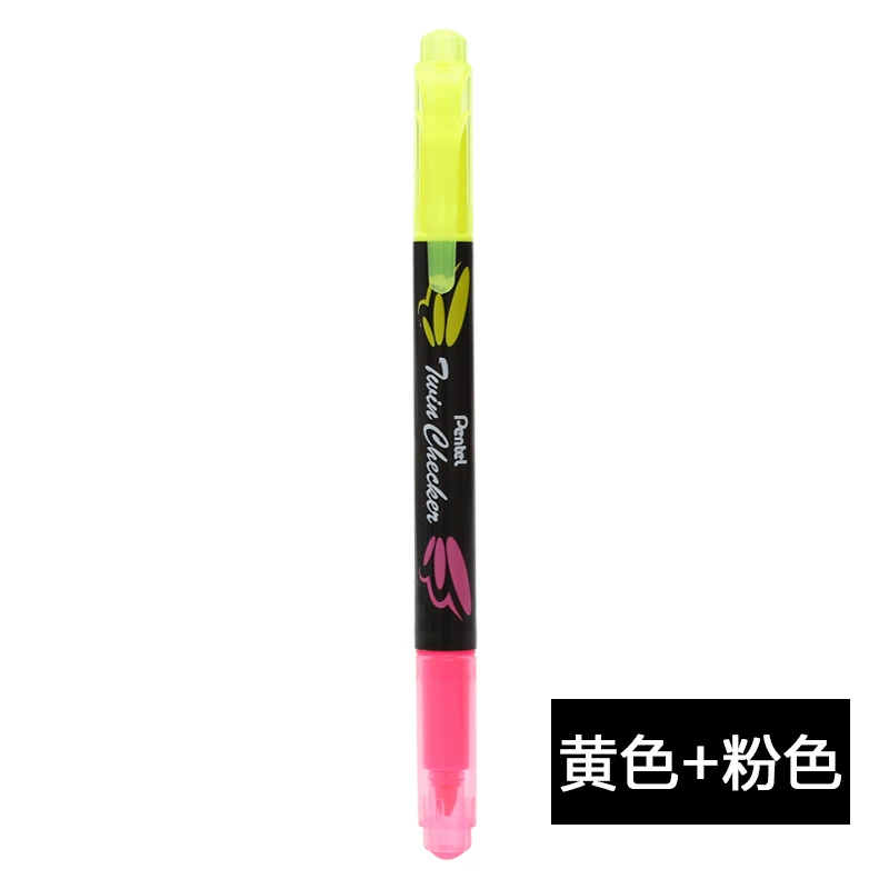 Pentel SXS15 SLW8 двухголовиковая двухцветная маркер-ручка в Японии