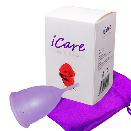 iCare Medical Grade Liquid Silicone Menstrual Cup Period Replacement Tampons Moon Cup Menstrual Blood Cup FDA