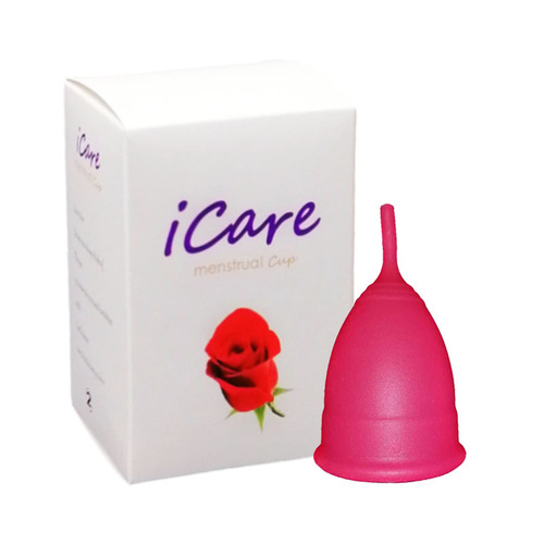 iCare Medical Grade Liquid Silicone Menstrual Cup Period Replacement Tampons Moon Cup Menstrual Blood Cup FDA