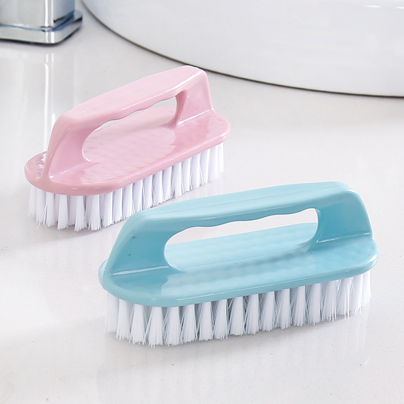 Plastic Soft-Bristled Laundry Brush, Multi-Functional Household Cleaning Brush, Street Stall Clothing Cleaning Brush with Handle, Laundry Brush