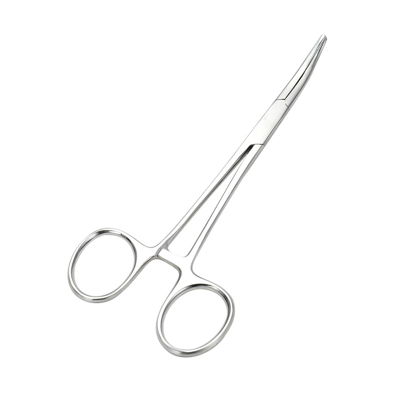 Mascota oreja tirando alicates gato y perro codo recto de acero inoxidable tijeras hemostáticas perro gato mascota pelo tirando alicates