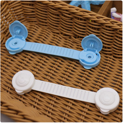 2020 New Colorful Bear Shaped Child Safety Refrigerator Door Lock Cabinet Door Bending Lock Candy Color Extended Lock