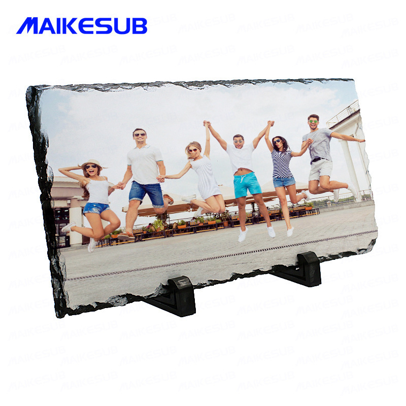 Thermal transfer slate blank sublimation lithograph creative gift ornaments DIY rectangular photo frame lithograph