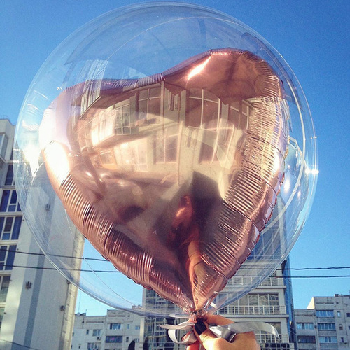 Bobo ball skin 12 inch 18 inch 36 inch transparent wave ball birthday party wedding decoration floating balloon