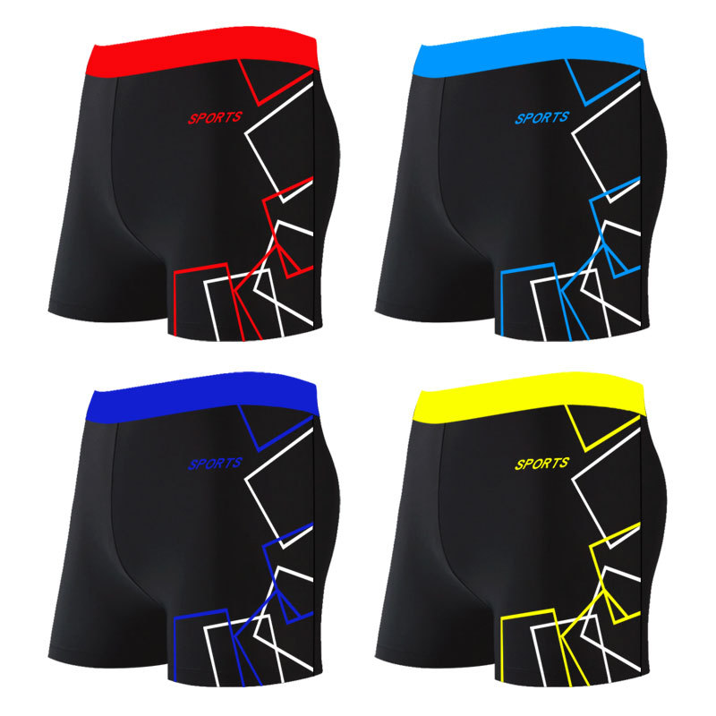 Bañador boxeador de los hombres de secado rápido impermeable nylon deportes pantalones casuales color sólido hot spring hombres playa vacaciones playa Pantalones