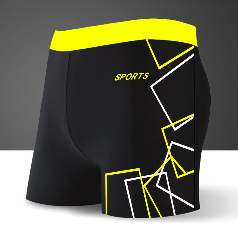 Bañador de natación boxeador de los hombres de secado rápido impermeable nylon deportes pantalones casuales color sólido aguas termales de los hombres playa vacaciones playa pantalones cortos