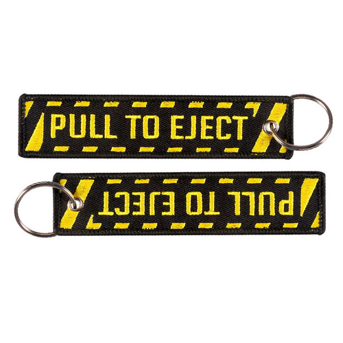 AliExpress Amazon Yellow Pull to Eject Fashionable Trend Motorcycle Embroidered Keychain