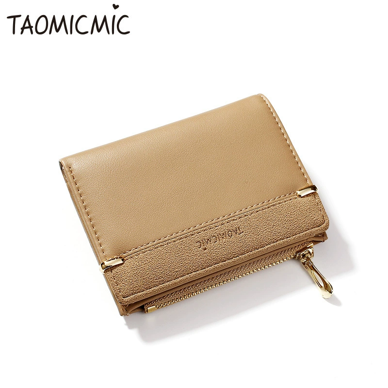 Кошелек (TAOMICMIC 928010) — молния, матовый держатель карт, компактная короткая поясная модель