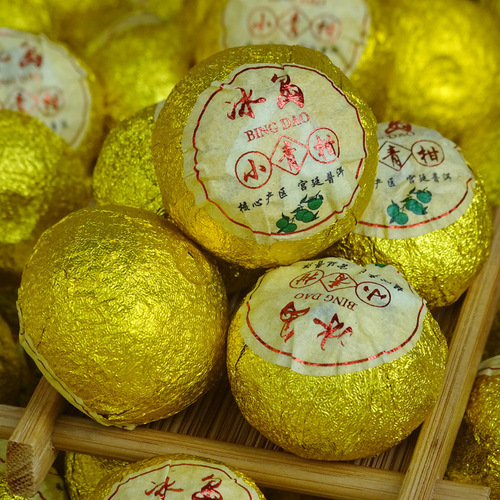 A large amount of wholesale Xinhui specialty small green tangerine tea, sun-dried green peels, small green tangerines, imperial Pu-erh tea leaves are available for dropshipping.