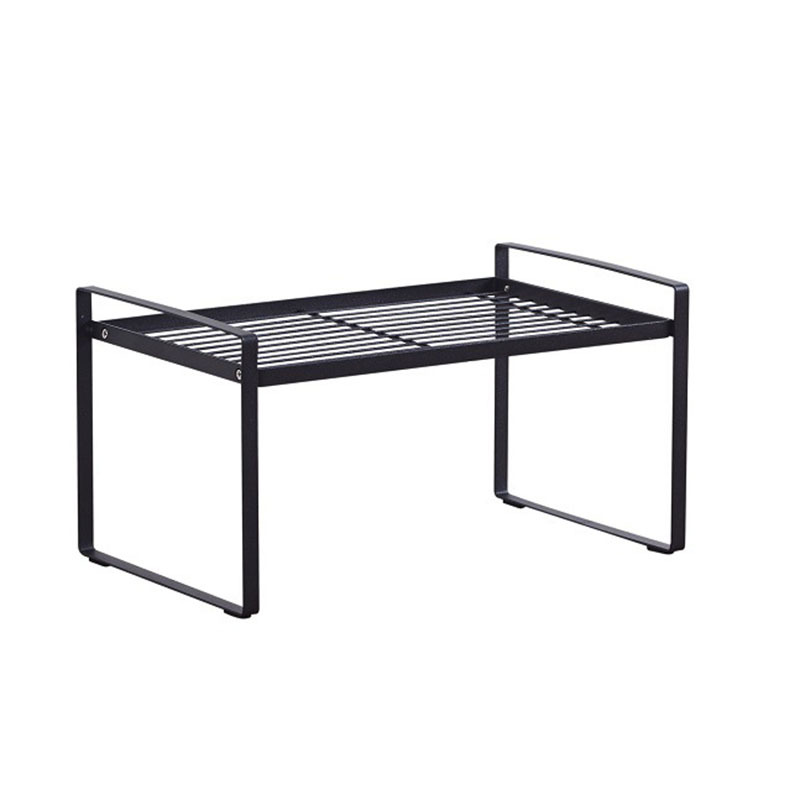 Estante de almacenamiento de escritorio de hierro simple de estilo japonés y coreano condimento de cocina botella y frasco de almacenamiento en rack estante de piso multifuncional para el hogar