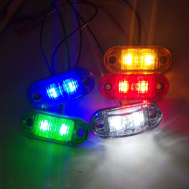 Высококачественный 2LED автомобильный край свет 12V/24V - красный, синий, зеленый и белый грузовик угловой сигнальный свет