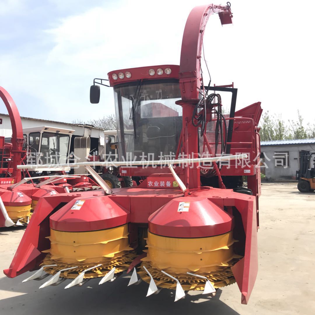 圆盘式青储饲料收割机农用饲料收获青储机玉米秸秆粉碎青贮机