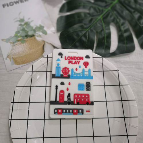 Cross-border luggage tag boarding pass luggage tag aircraft style pvc luggage tag