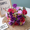Qt1-34 high-end 7 fork 21 head 12-color diamond rose European-style engineering simulation decorative flower wedding home