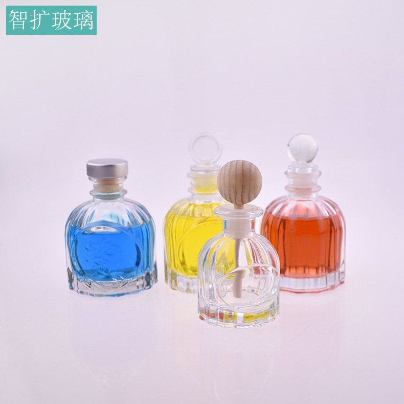 厂家批发无火香薰瓶 家用摆件装饰香薰瓶50ml100ml玻璃香水瓶批发