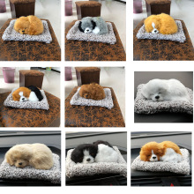 仿真玩偶竹炭狗活性炭汽车摆件车载摆件内含炭包饰品