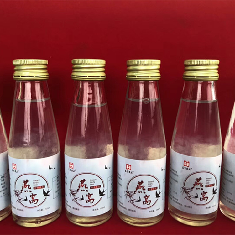 厂家批发销售100ml即食 燕窝瓶口服液玻璃瓶饮料果汁蜂蜜瓶