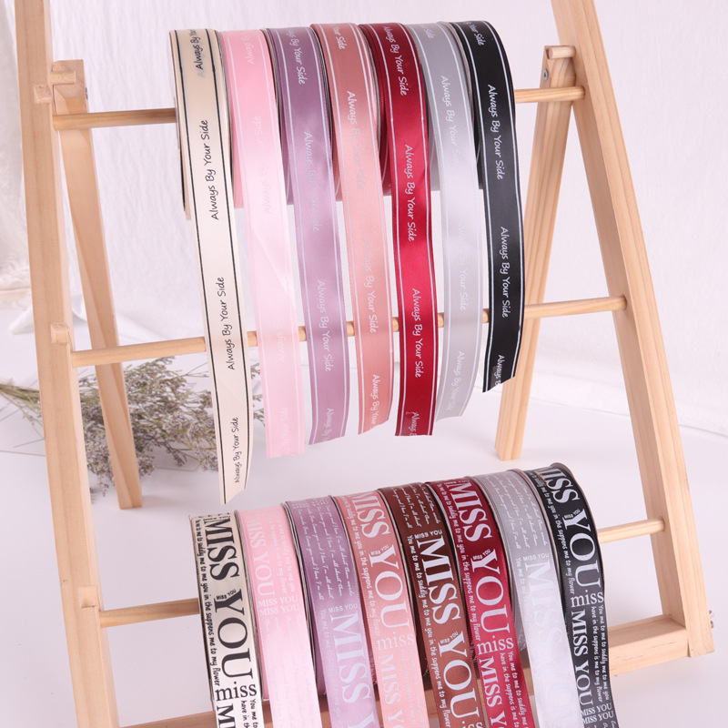 2,5 cinta inglesa bolsa de cinta de impresión cinta flor arco flor caja de regalo pastel ramo material de embalaje