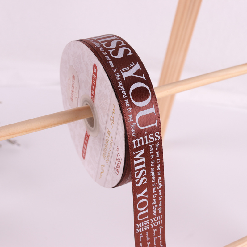 2,5 cinta inglesa bolsa de cinta de impresión cinta flor arco flor caja de regalo pastel ramo material de embalaje