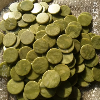 玉石圆片嫁接睫毛玉石垫片嫁接睫毛工具水晶石绿颜色圆片厂家批发