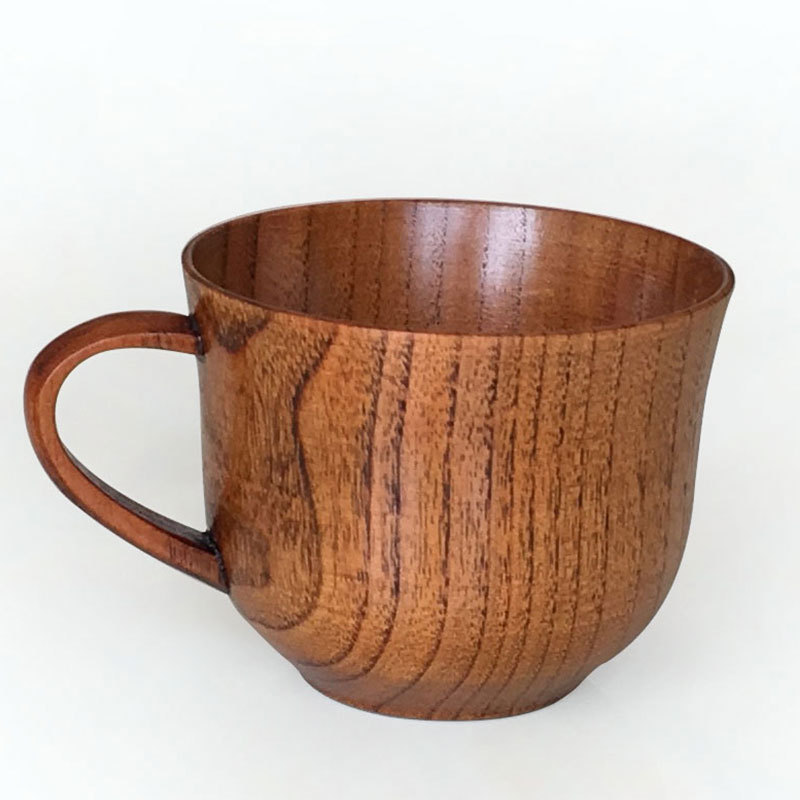 Suministro directo de fábrica anti-escaldado taza de café de madera mango creativo de madera taza de madera protección del medio ambiente taza de agua retro gran cantidad descuento en stock