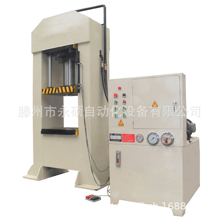 滕州厂家手动数控框架式压力机 100吨双柱液压机 50t龙门油压机