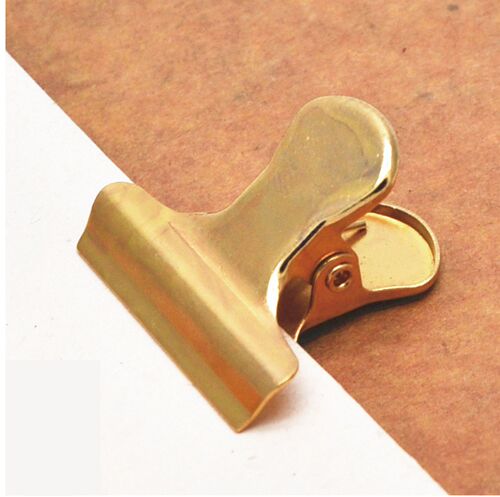 Retro metal long tail clip gold stationery handbook rose gold phoenix tail clip bill clip brass small clip