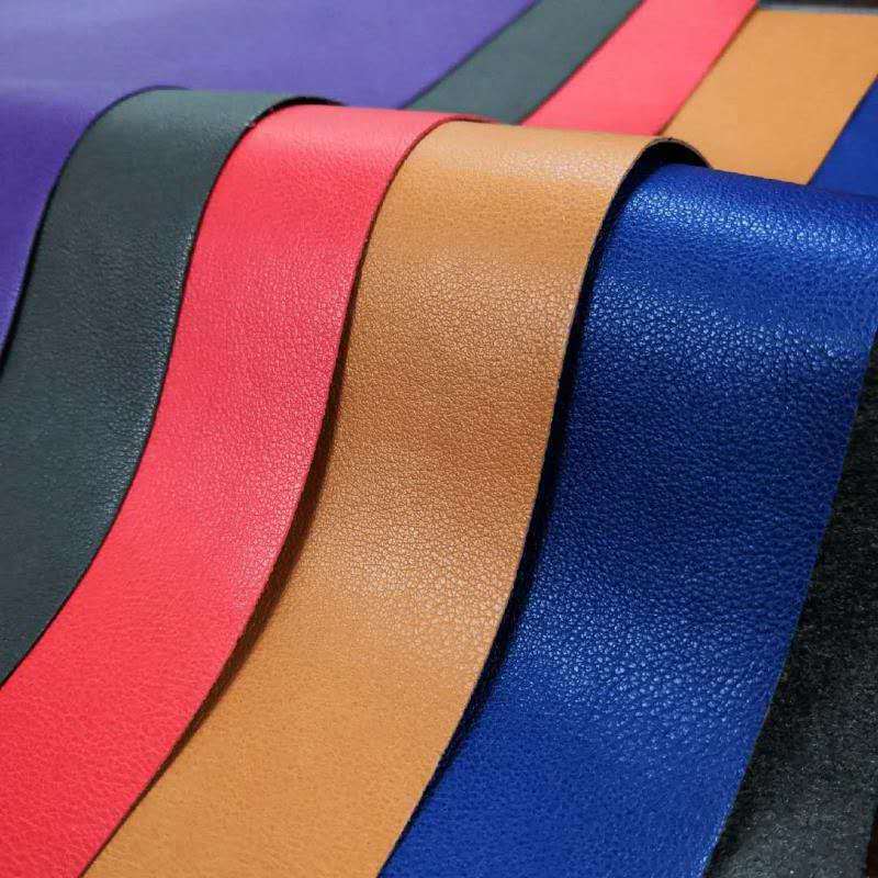 R68压变革细荔枝纹热压变色PU平板保护套手机壳面料礼盒包装面料