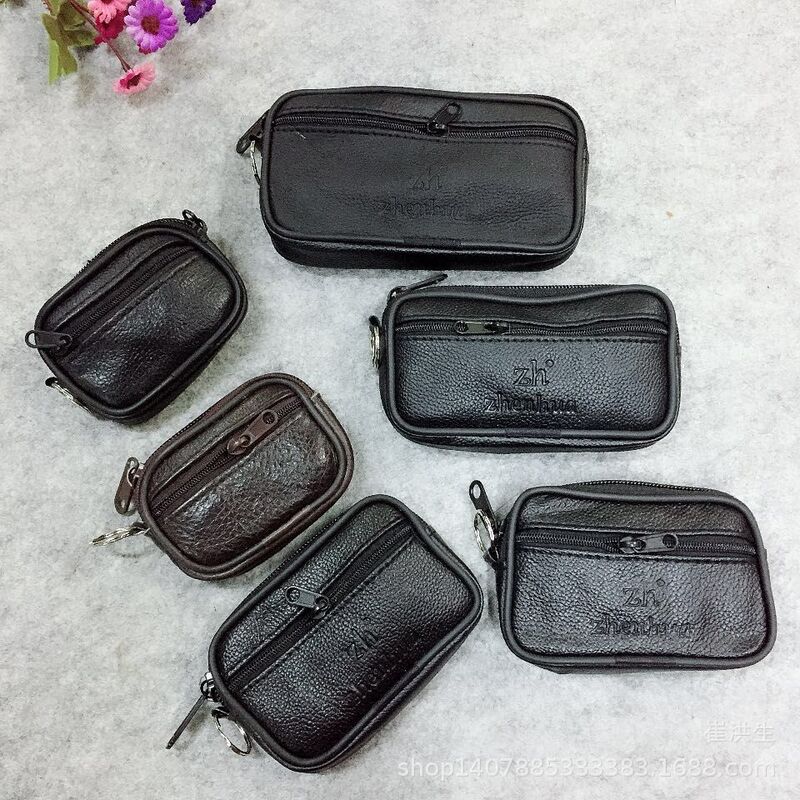 Middle-aged and elderly mobile phone bag wearing belt coin purse elderly man-machine belt bag horizontal waist bag anti-theft outdoor sports bag