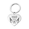 Necklace stainless steel heart shaped, pendant, keychain, commemorative accessory