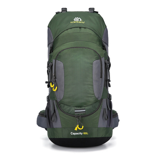Wecan New Product Large Capacity Outdoor Backpack 60L Hiking Bag with Rain Cover Hiking Camping Backpack