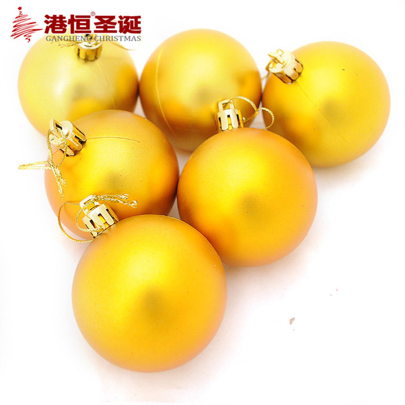 Bola de Navidad de plástico galvanizado suministros de decoración de Navidad árbol de Navidad colgante 4 cm6cm8cm Plata Mate BOLA DE Navidad