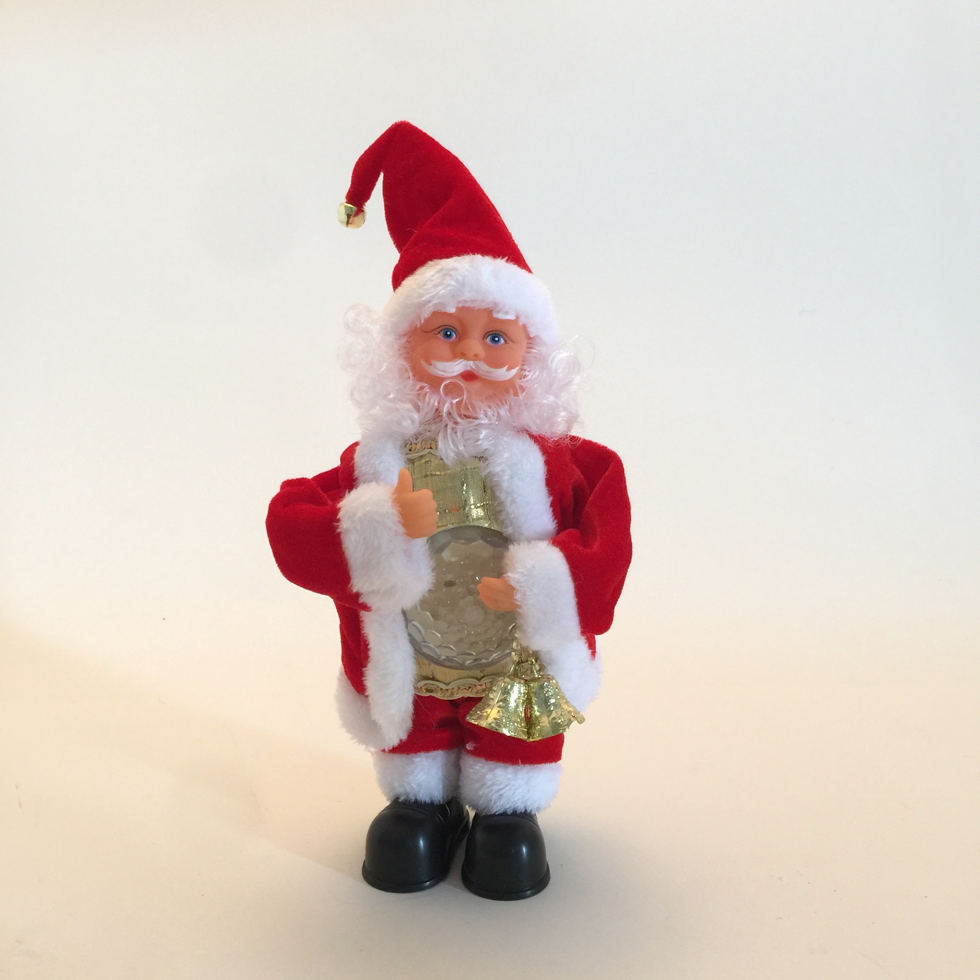 Juguetes navideños creativos, caja de música navideña con vientre de 30cm, regalos de Navidad, decoraciones de regalo