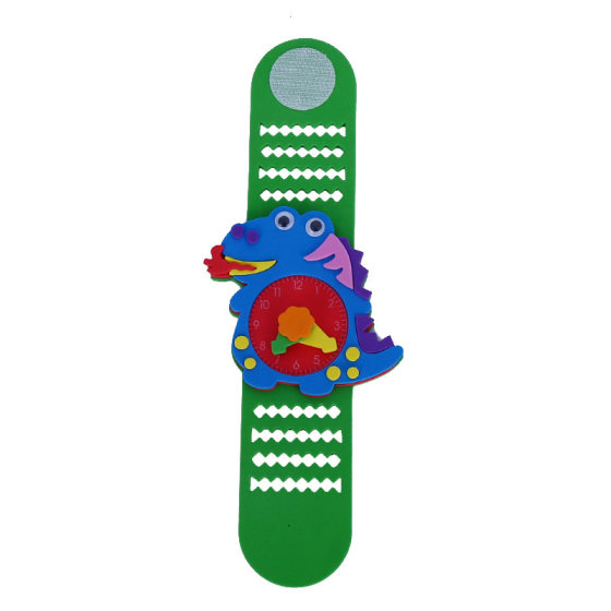 New DIY paste watch kindergarten handmade material package cartoon animal watch children's watch