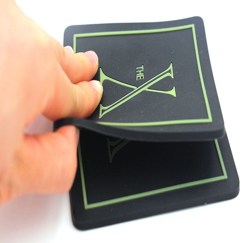 【厂家供应】礼品杯垫 花型软胶杯垫 酒店防滑杯垫