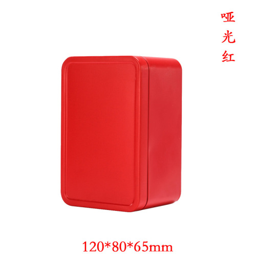 Frosted tinplate tea iron box Metal rectangular concave lid tinplate wedding candy box biscuit storage can be printed