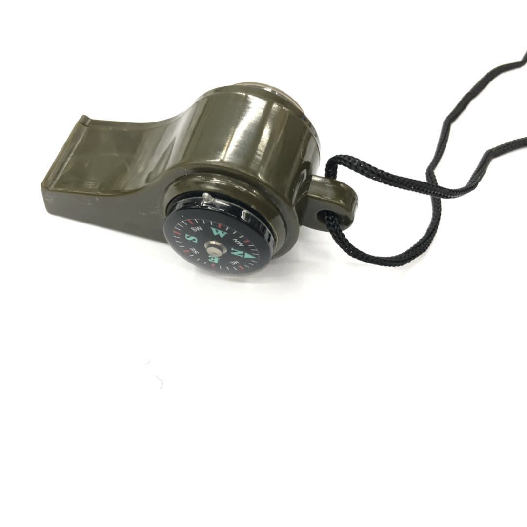 Al Aire Libre Multi-funcional tres-en-uno silbato de salvamento con brújula termómetro competencia árbitro silbato