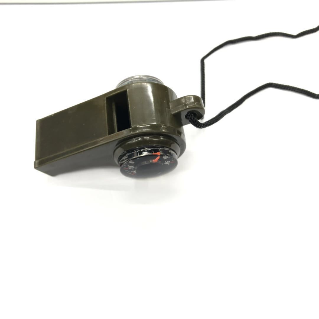 Al Aire Libre Multi-funcional tres-en-uno silbato de salvamento con brújula termómetro competencia árbitro silbato