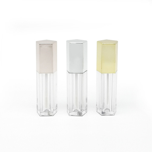Cross-border 56-point gold and silver lip glaze tube lipstick packaging material DIY empty tube lip oil lip mask lip gloss tube bottle