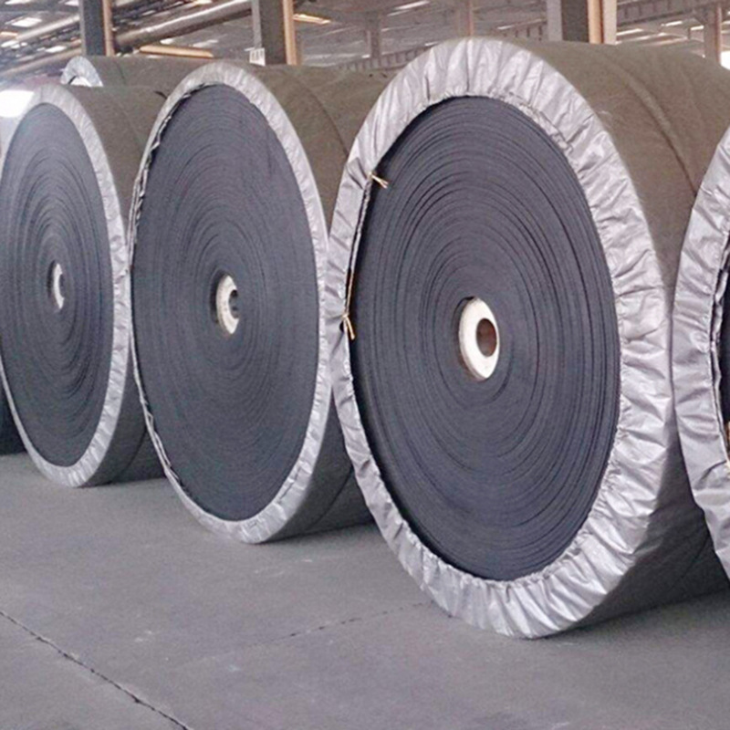 厂家批发尼龙传送带 阻燃橡胶环形输送带 矿山爬坡人字形输送带