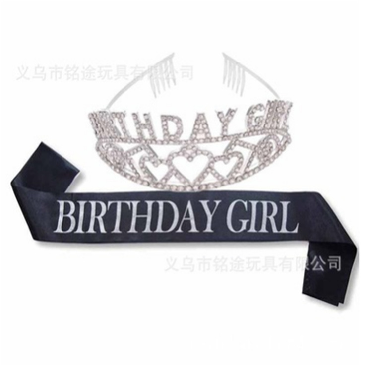 En stock corona nupcial birthdaygirl ceremonial hombro Correa traje partido corona aleación rhinestone nupcial diadema